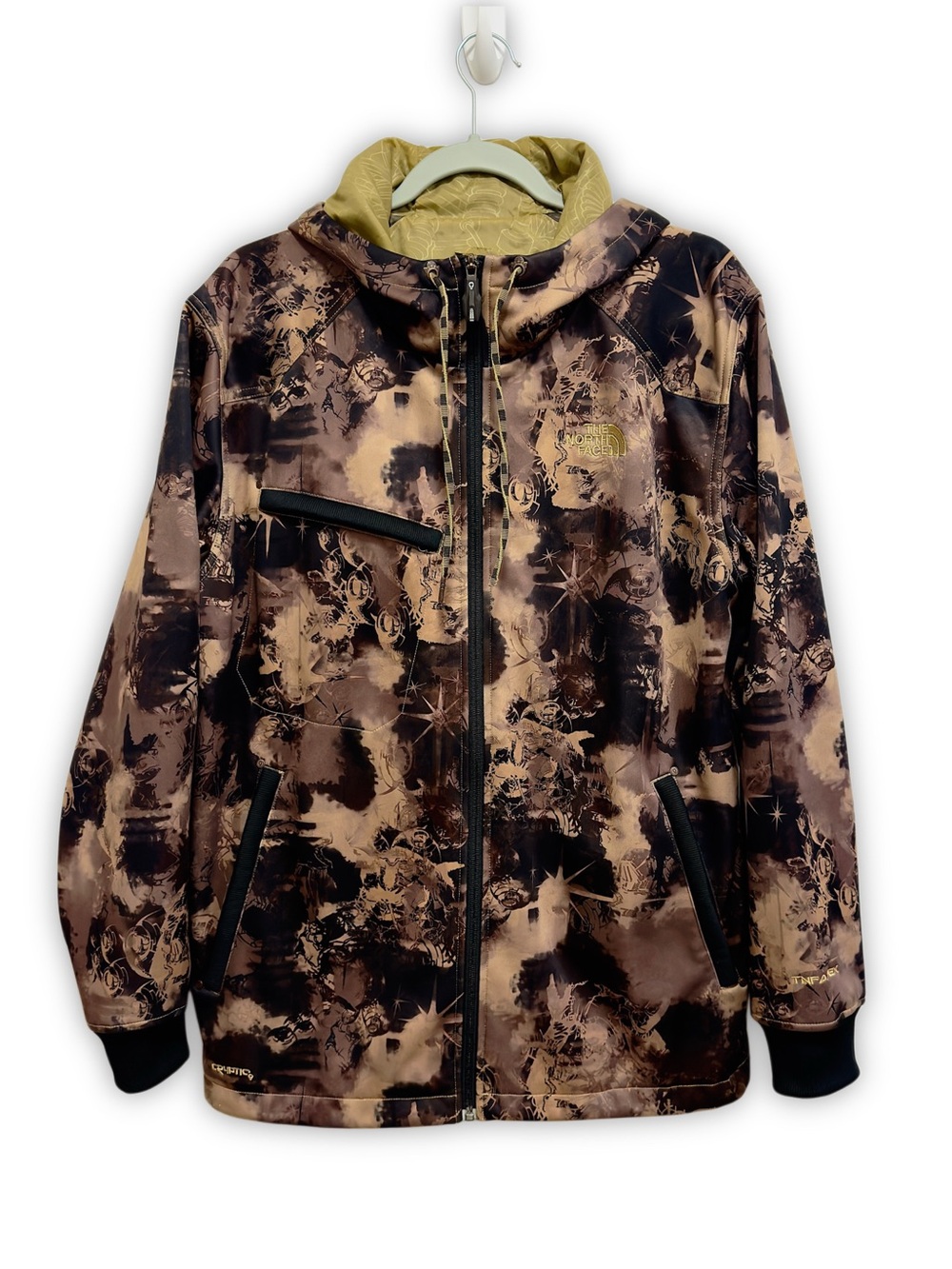 Vintage The North Face Men’s Cryptic Apex Camo Hooded Winter Softshell Jacket L